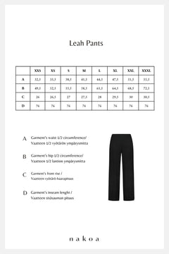 Leah Pants Black Leo