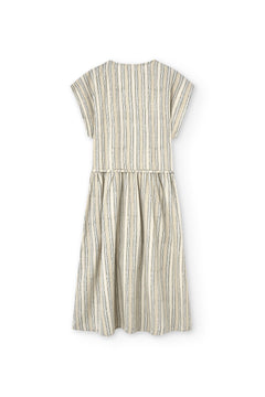 Hira Tencel Wrap Midi Dress Trace Print
