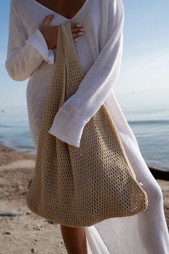 Mare Linen Summer Bag Sand