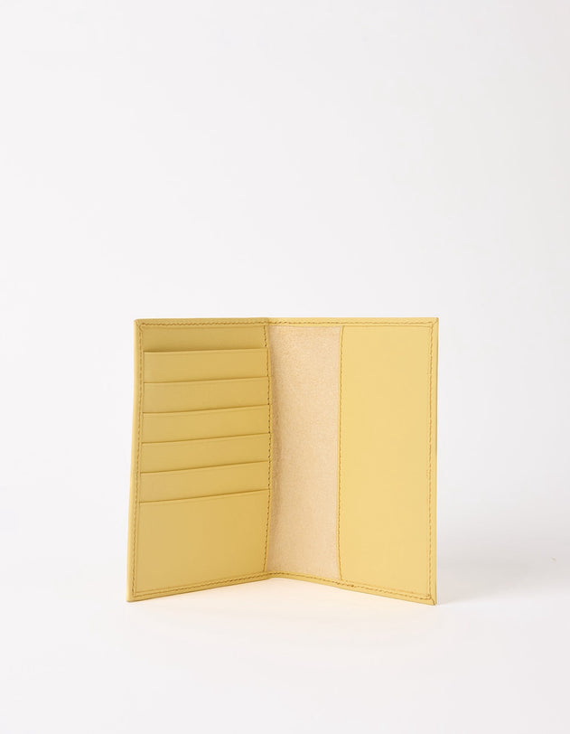 Passport Holder Classic Leather Butter Yellow