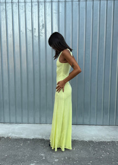Florence Flowy Maxi Dress Lime