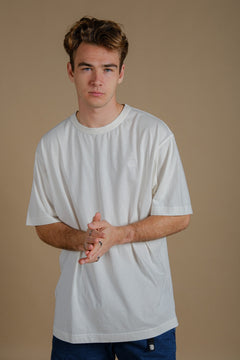 Men's Parodi Pigment Heavyweight Oversized T-Shirt Foam White