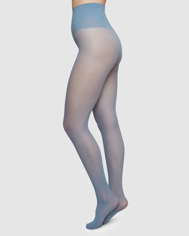 Svea Premium Tights Dusty Blue