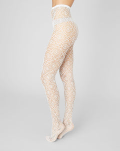 Lykke Net Tights Ivory