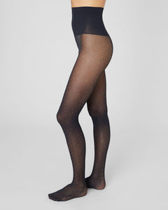 Eira Petite Dots Tights Black