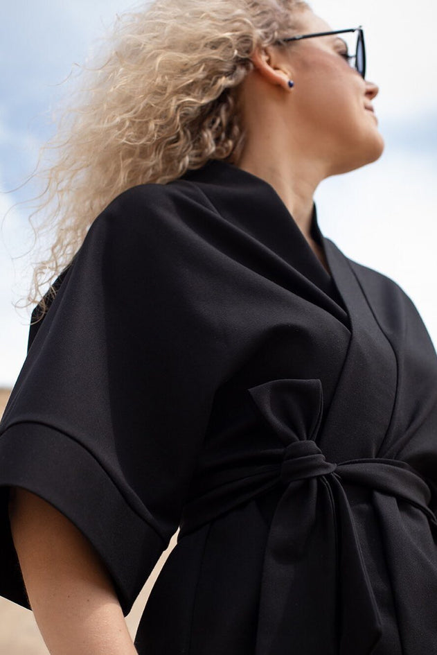 Nola Kimono Jacket Black