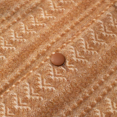 Ira Patterned Wool Bomber Jacket Caramel