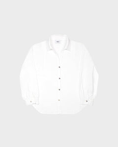 Calabasas Linen Button Down Shirt White