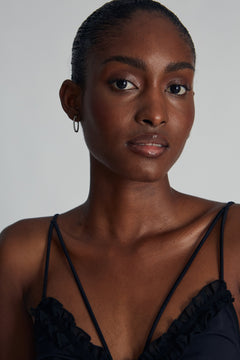 Twisted Creole Earrings Silver