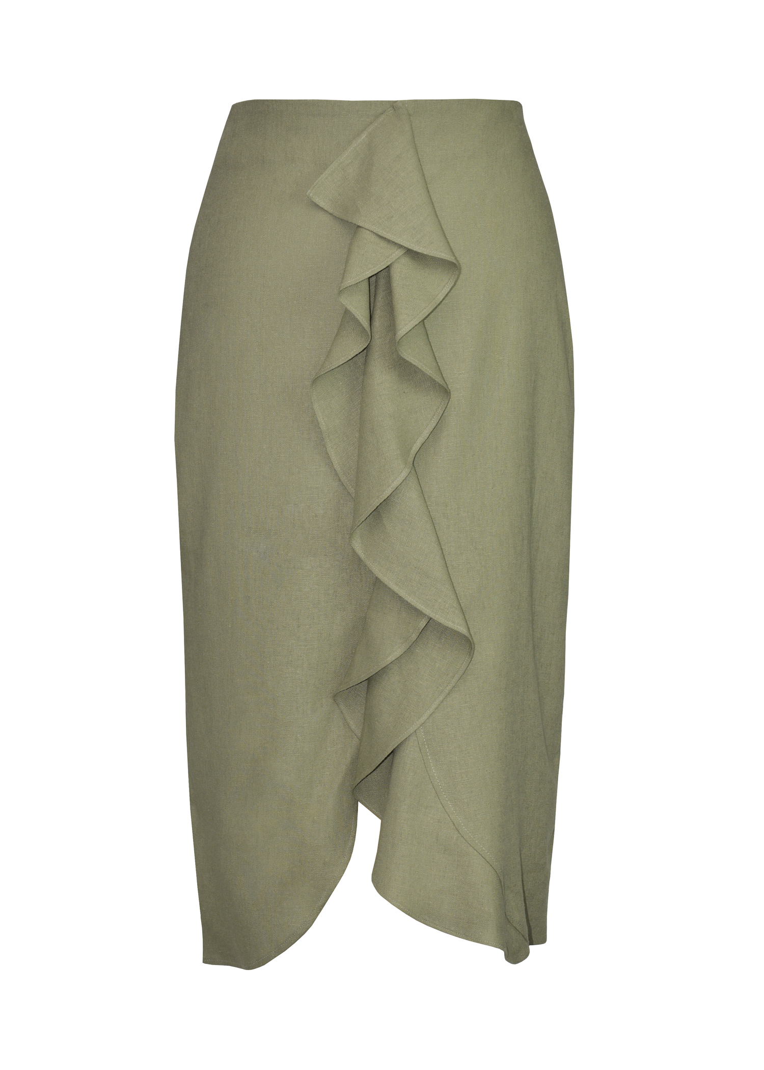 Najah Linen Skirt Green