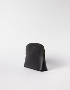 Cosmetic Bag Black Classic Leather