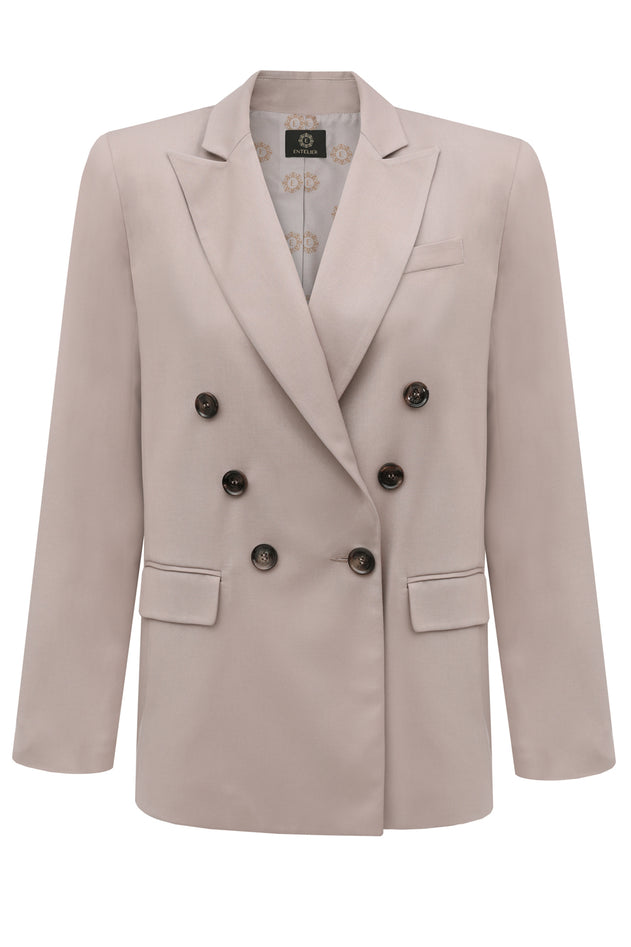 Double-breasted Blazer Beige