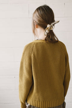 Kid's Giova Short Cardigan Mustard