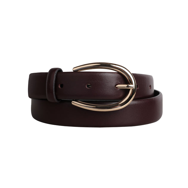 Classic Leather Belt No. 2 Wine Red