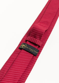 The 100% Cotton Tie Red & White Stripes