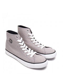 Redo Vegan Mid-Top Vulcanized Sneakers Grey