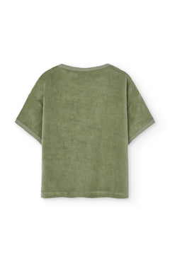 Kid's Harper Oversized Terry T-Shirt Green