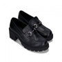 Nae Vegan Shoes - Rais Black Vegan Heel Loafer Moccasin, image no.3
