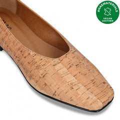 Melita Cork Vegan Ballerina Flat Heel