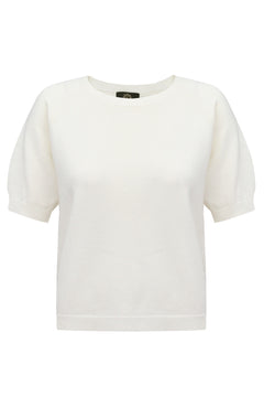 Amelié blouse with short sleeves ecru