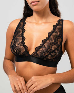 Plunge Bralette Saboteur Black