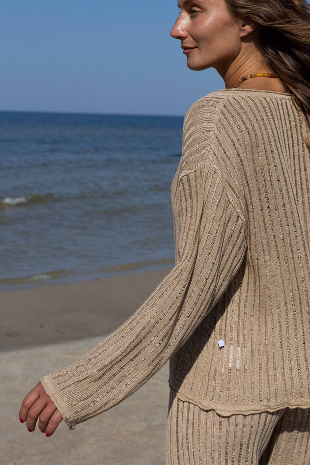 Sole Linen Cardigan Sand