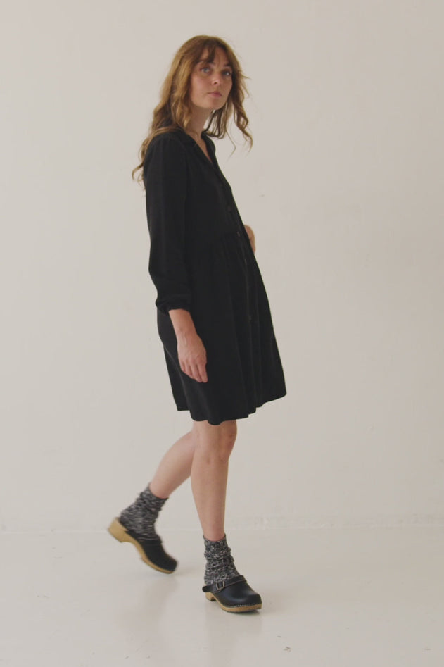 Tracy Tencel Shirt Dress Black