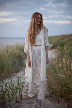 Sole Linen Beach Dress White