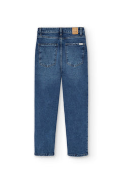 Gueda Momfit Denim Trousers Washed Blue