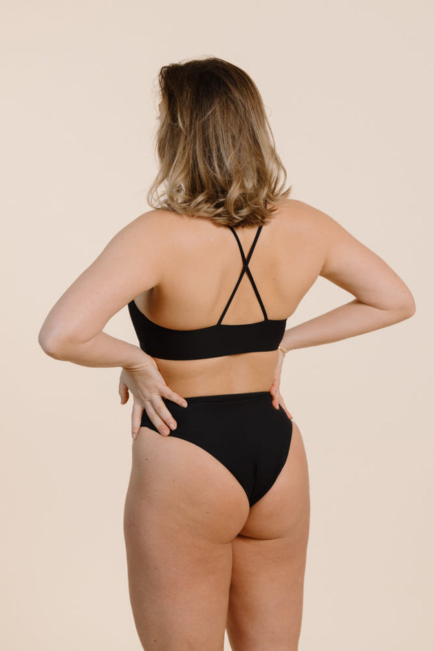 Ohana Bikini Top Biobased Black