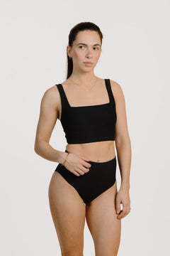 Riviera Bikini Top Biobased Black