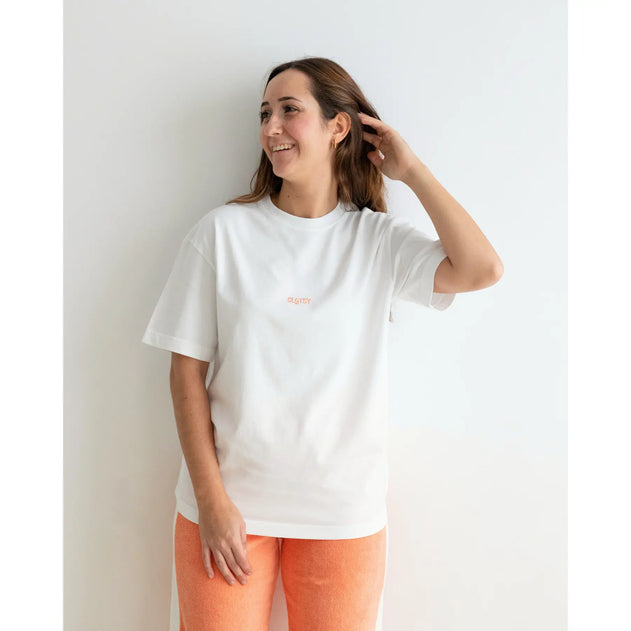 Ohne x Clotsy Unisex Oversized T-shirt White