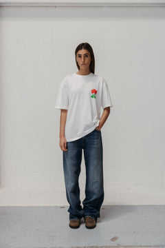 Tulip Print T-Shirt White