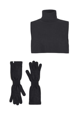 Punto & Via Merino Accessory Set Black