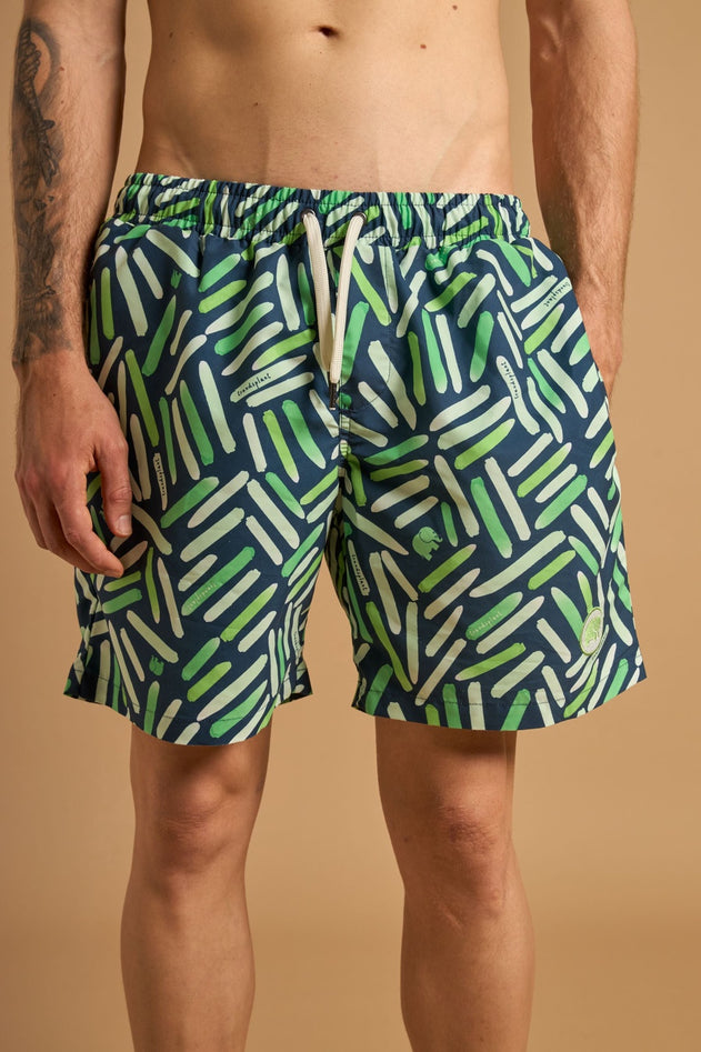 Strokes SEAQUAL®YARN Swim Trunks Seaweed Green