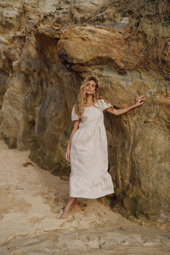 Astrid Dress Sandshell Beige