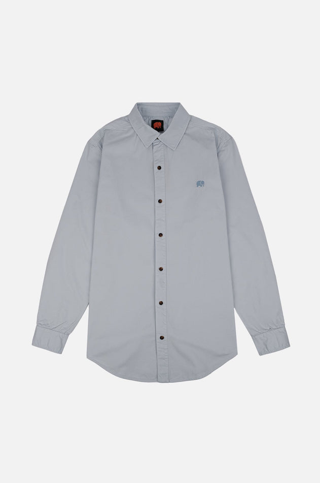 Postiguet Pigment Dyed Twill Shirt Air Blue
