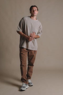 Essential Pigment Heavyweight Oversized T-Shirt Brindle