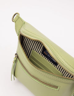 Beck's Bum Bag Classic Leather Tea Green