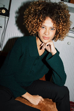 Torreya Merino Sweater Dark Green