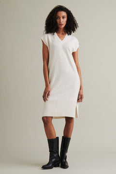 Vänö Merino Wool Dress White