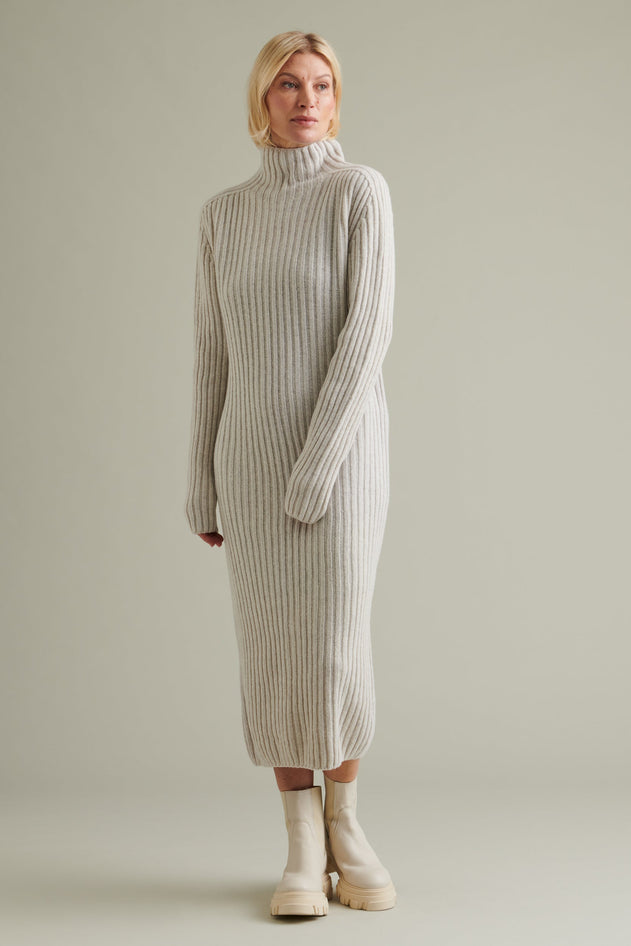 Utö Knitted Dress Light Grey