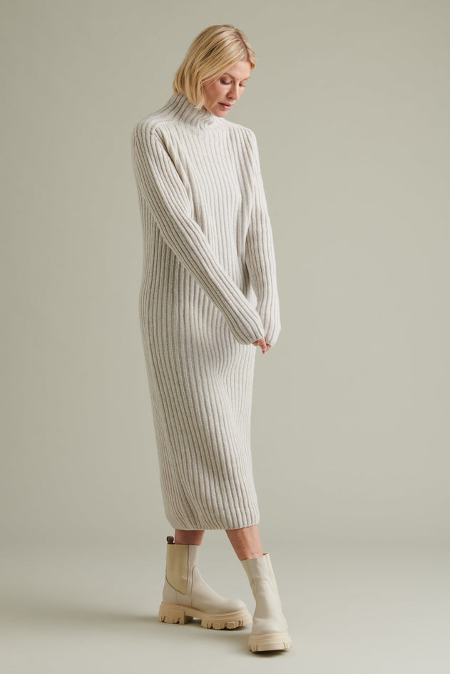 Utö Knitted Dress Light Grey