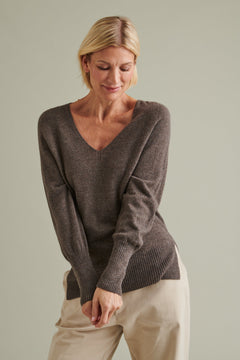 Finnö Merino Knitted Sweater Brown