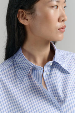 Rhea Shirt Dress Blue Stripe