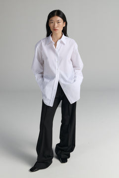 Rhea Button-Up Shirt White