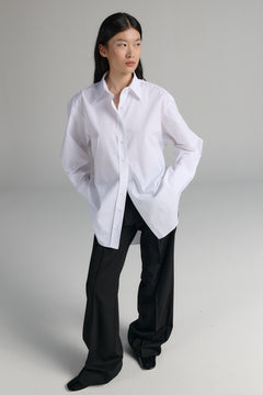 Rhea Button-Up Shirt White