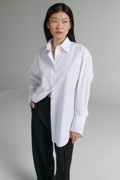 Rhea Button-Up Shirt White