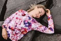 Casual Chic Print Shirt Coral Reef Pink