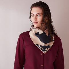 Silk Scarf Japan Print